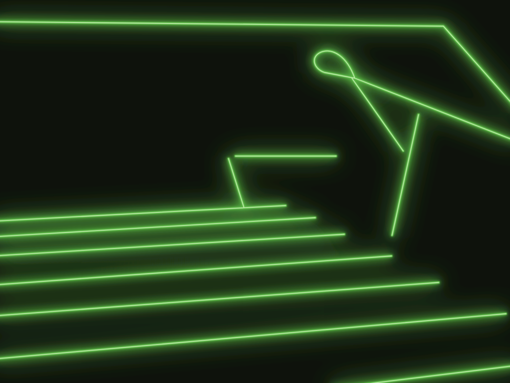 Photoluminescent egress marking in a stairwell